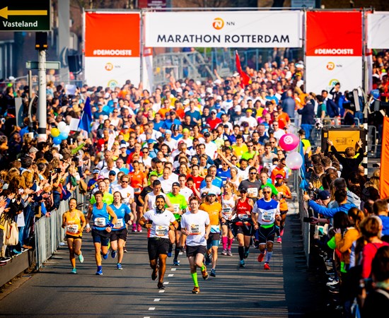 Marathonafstand NN Marathon Rotterdam 2020 uitverkocht